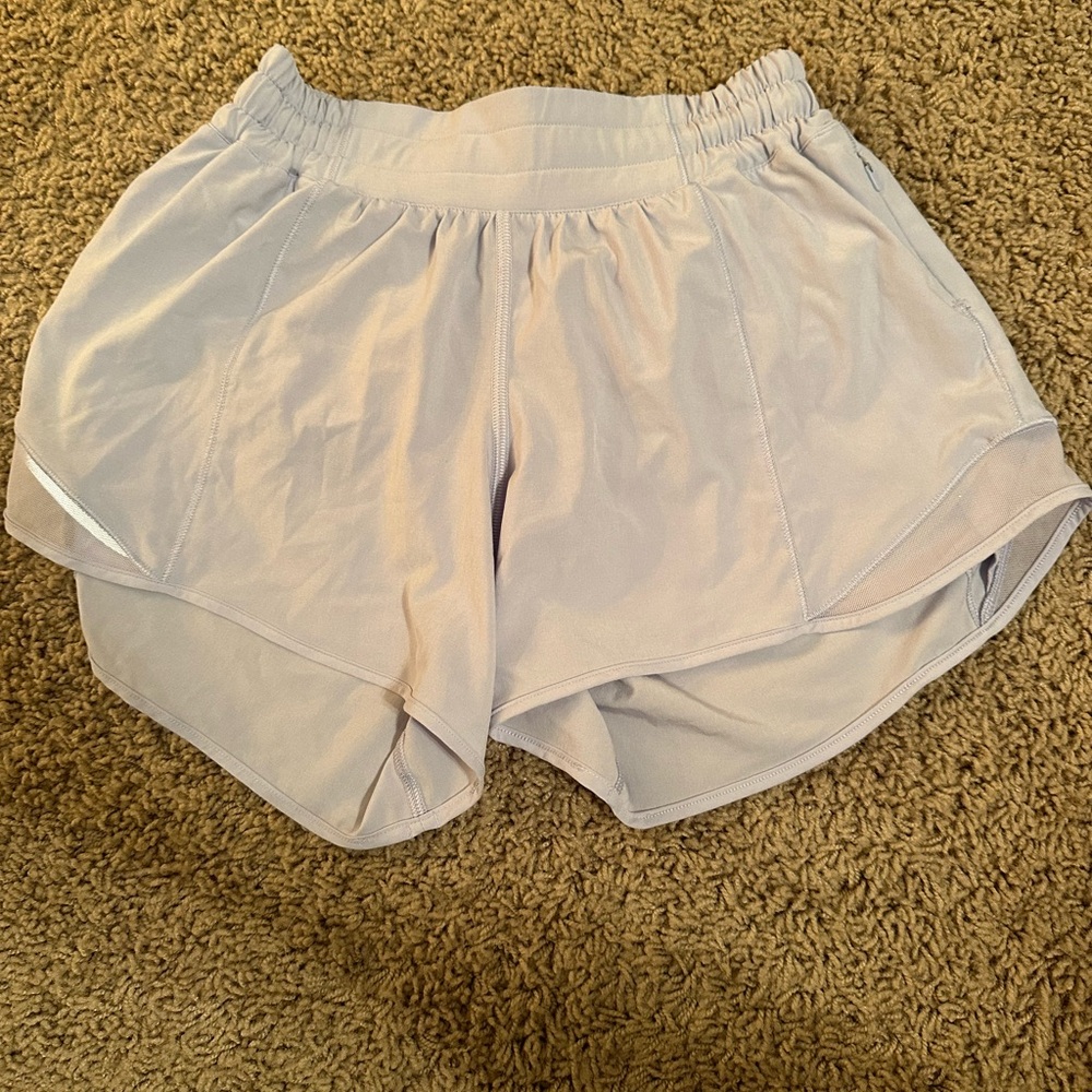 lululemon pastel blue hottie hot shorts